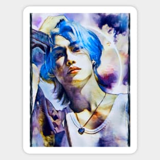 K-pop Stray Kids Felix Fan Art - Blue Angel Sticker